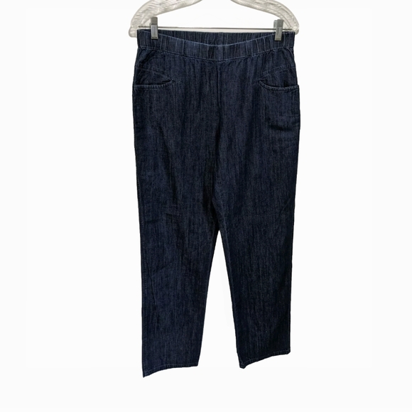 NWT J Jill Pure Jill Indigo Pants Denim Pull On Pants S Blue Jean Lightweight - Picture 3 of 7